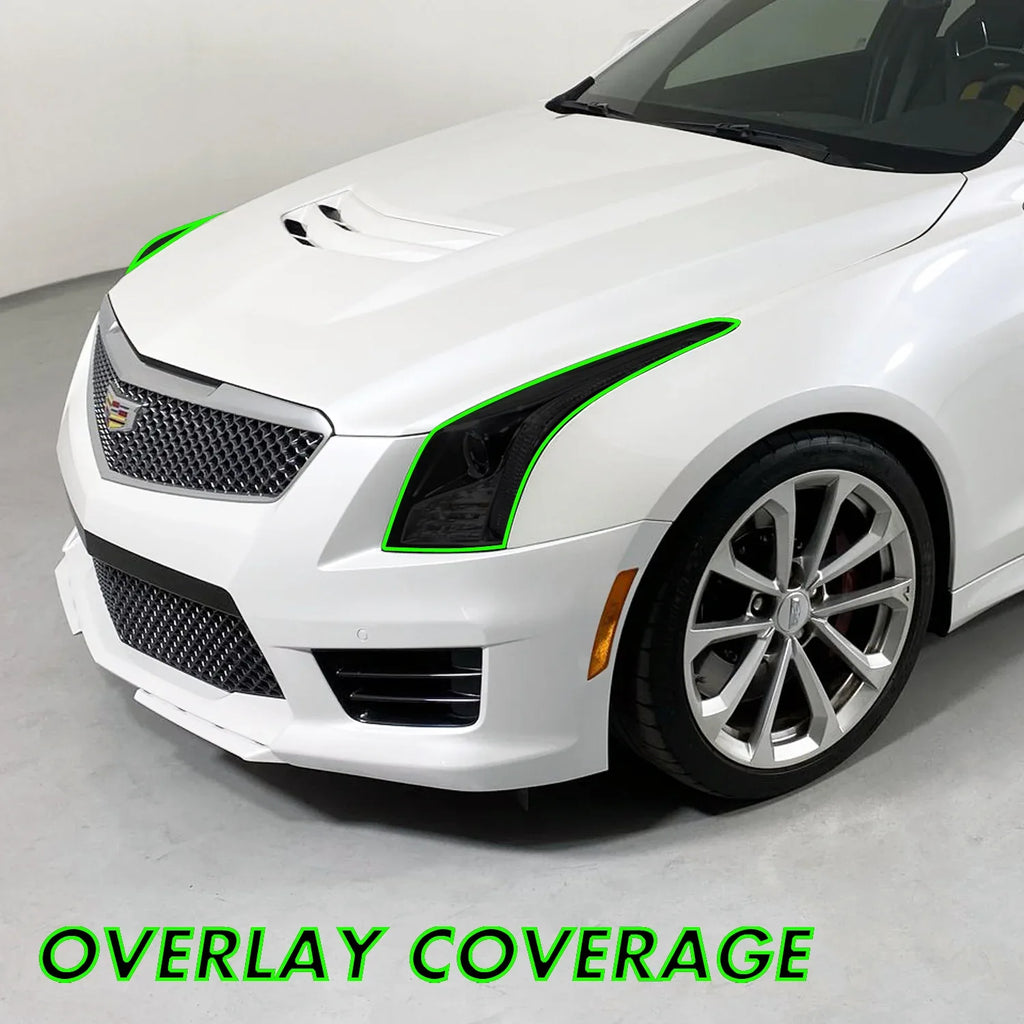 2013-2019 Cadillac ATS | Headlight PreCut Tint Overlays
