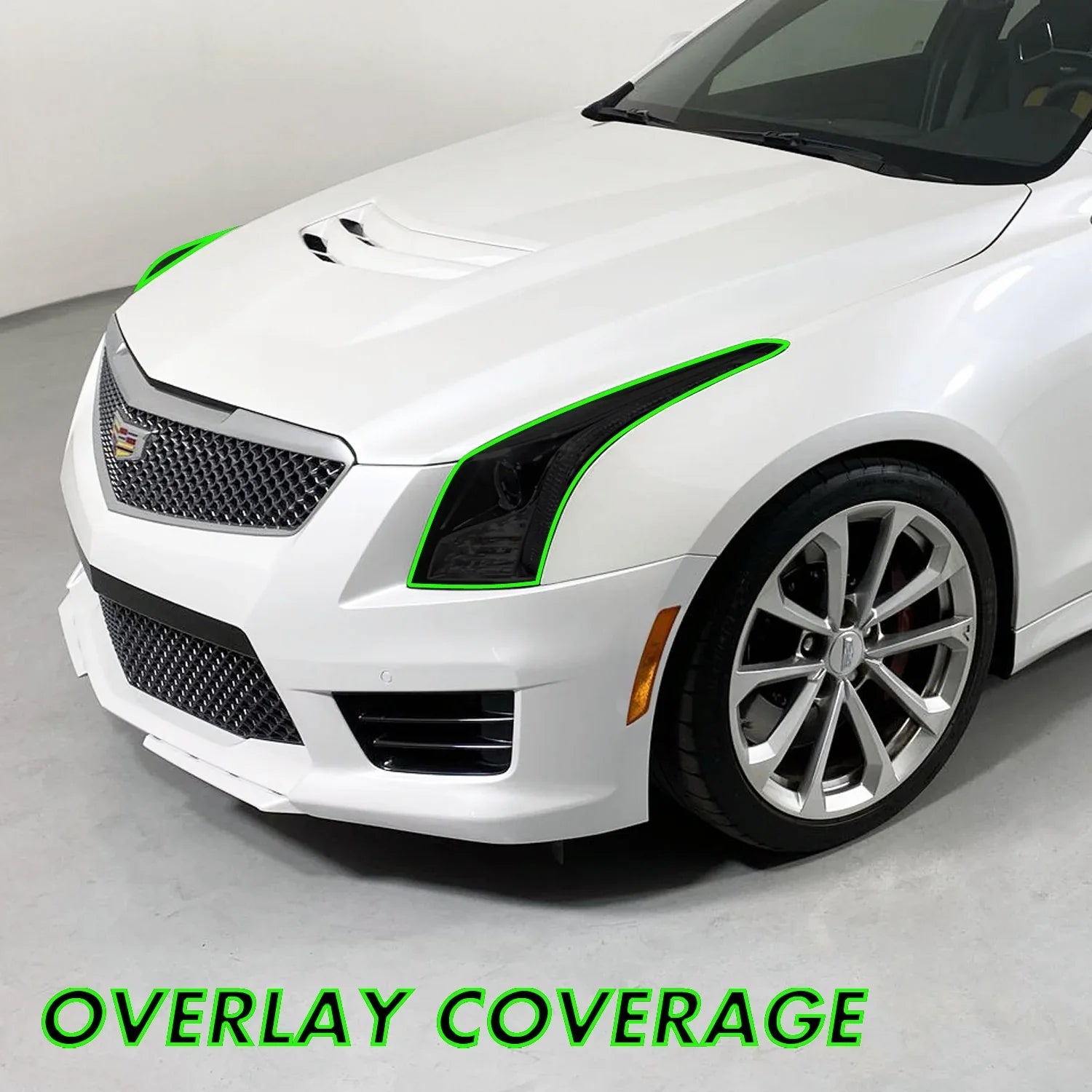 2013-2019 Cadillac ATS | Headlight PreCut Tint Overlays