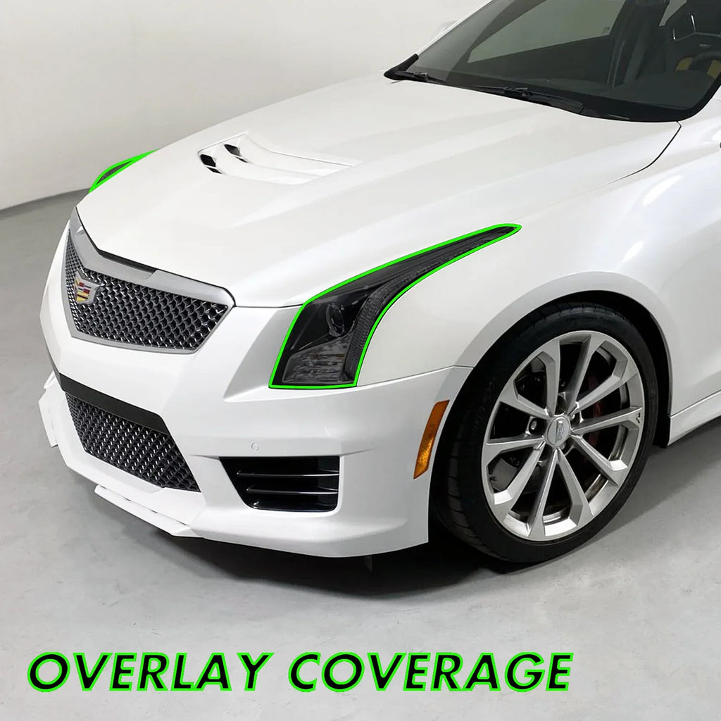 2013-2019 Cadillac ATS | Headlight PreCut Tint Overlays