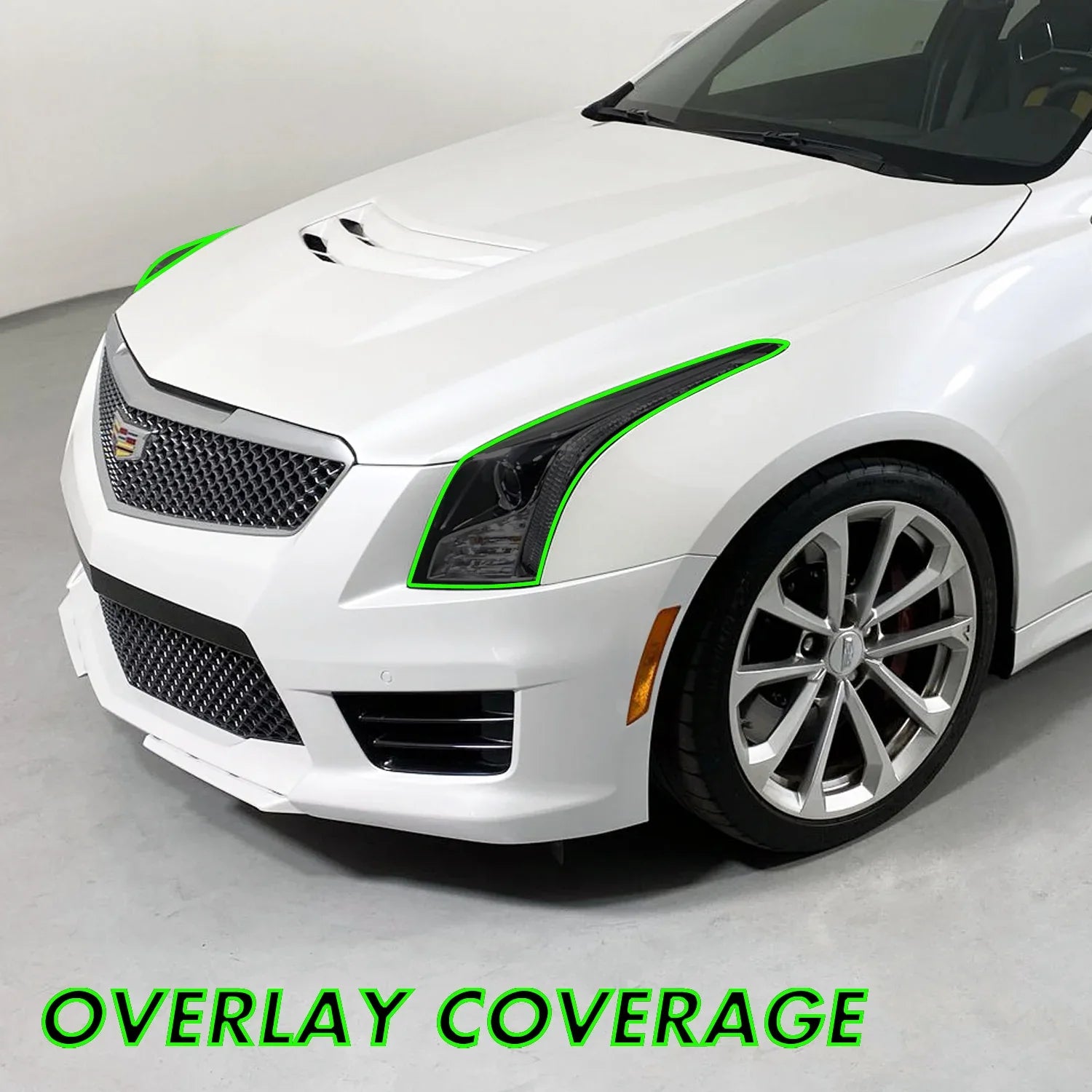 2013-2019 Cadillac ATS | Headlight PreCut Tint Overlays