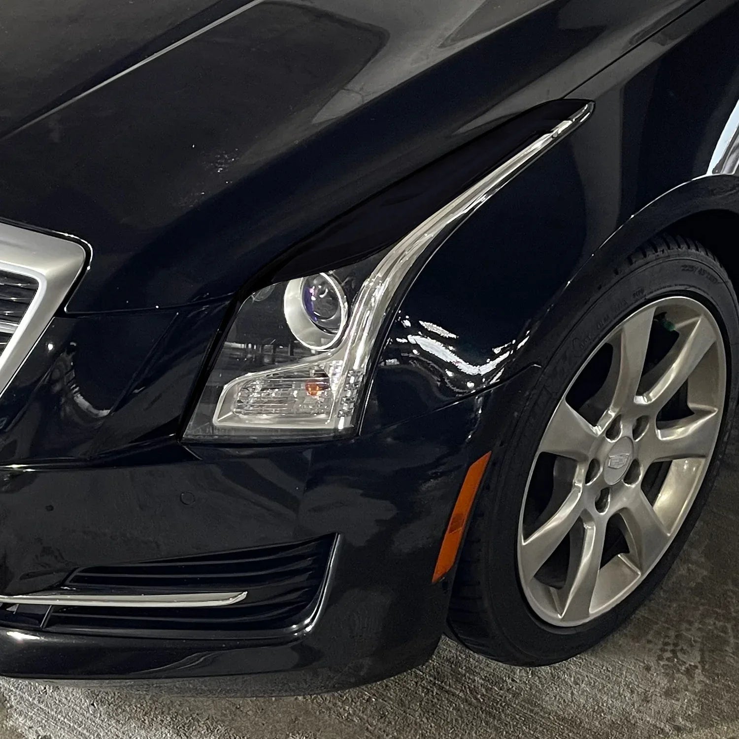 2013-2019 Cadillac ATS | Headlight Eyelid PreCut Vinyl Overlays