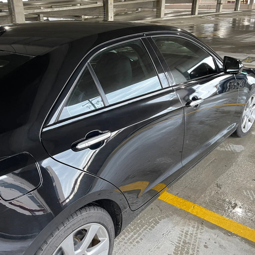 2013-2018 Cadillac ATS Sedan | Window Trim Chrome Delete PreCut Vinyl Wrap
