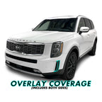 2020-2022 Kia Telluride | Front Bumper Trim Chrome Delete PreCut Vinyl Wrap