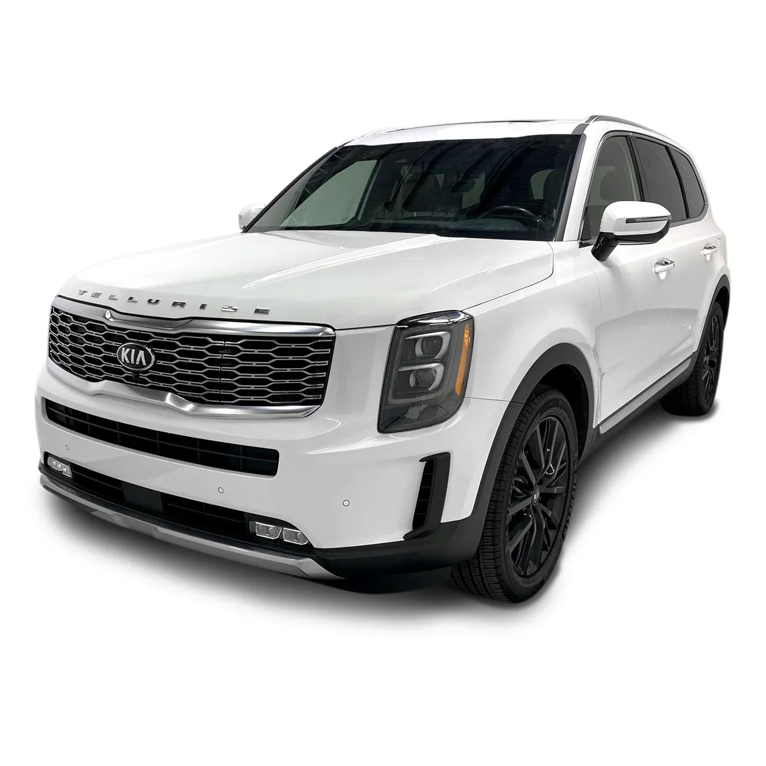 2020-2022 Kia Telluride | Front Bumper Trim Chrome Delete PreCut Vinyl Wrap