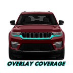 2022-2025 Jeep Grand Cherokee | Front Bumper Trim Chrome Delete PreCut Vinyl Wrap