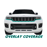 2021-2023 Jeep Grand Cherokee L | Front Bumper Trim Chrome Delete PreCut Vinyl Wrap