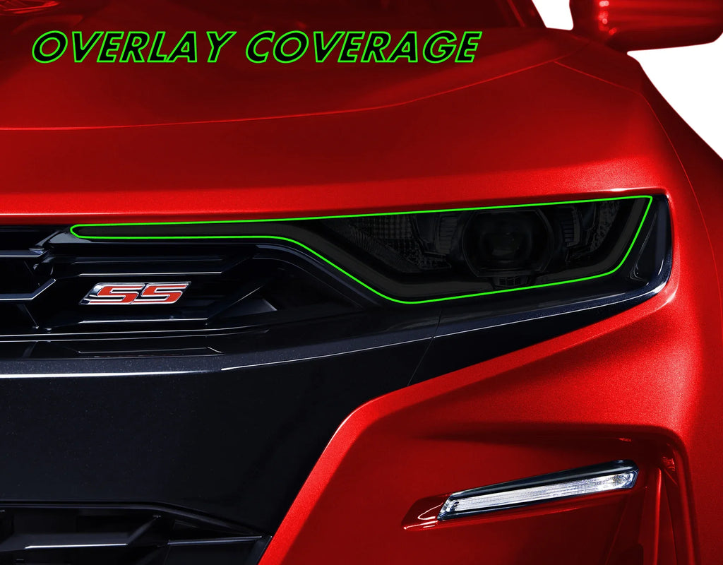 2019-2024 Chevrolet Camaro | Headlight PreCut Tint Overlays