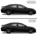 2018-2022 Toyota Camry | Window Trim Chrome Delete PreCut Vinyl Wrap