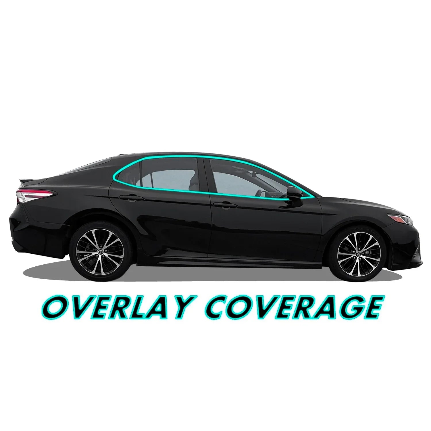 2018-2022 Toyota Camry | Window Trim Chrome Delete PreCut Vinyl Wrap