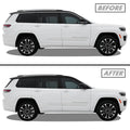 2021-2026 Jeep Grand Cherokee L | Window Trim Chrome Delete PreCut Vinyl Wrap