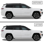 2021-2026 Jeep Grand Cherokee L | Window Trim Chrome Delete PreCut Vinyl Wrap