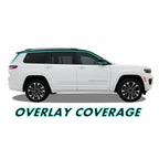 2021-2026 Jeep Grand Cherokee L | Window Trim Chrome Delete PreCut Vinyl Wrap