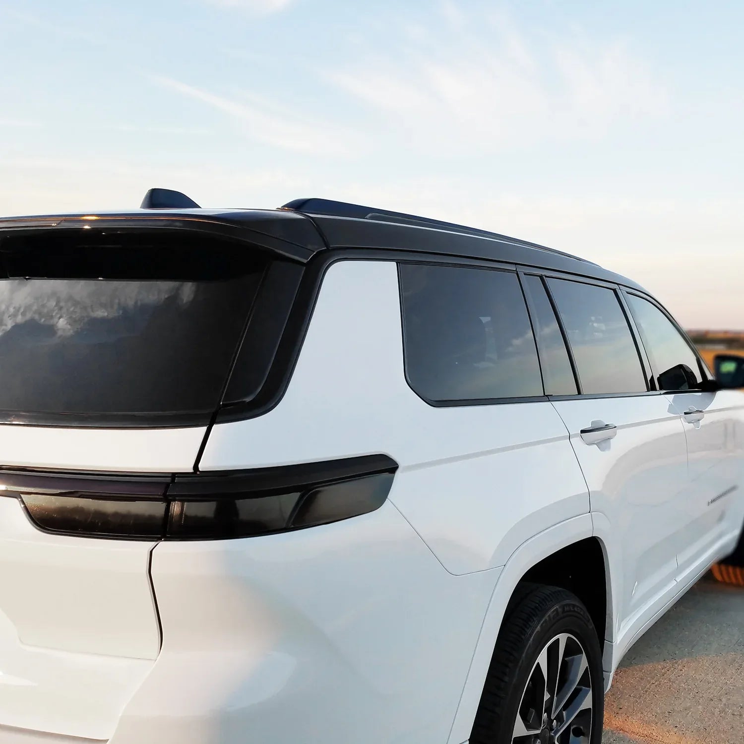 2021-2026 Jeep Grand Cherokee L | Window Trim Chrome Delete PreCut Vinyl Wrap