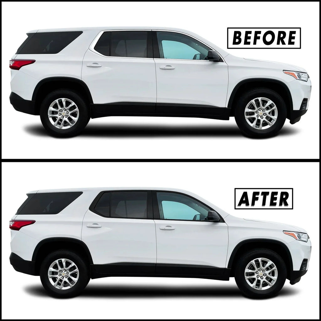 2018-2022 Chevrolet Traverse | Window Trim Chrome Delete PreCut Vinyl Wrap