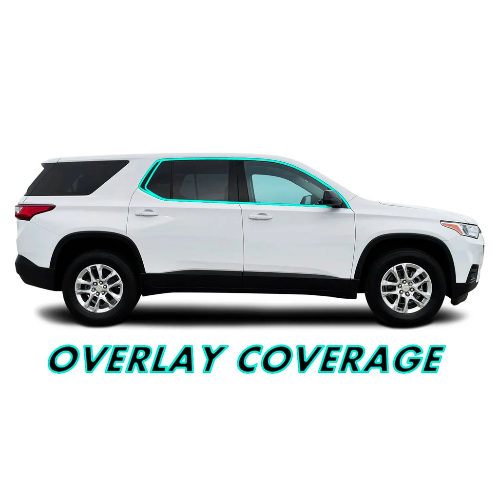 2018-2022 Chevrolet Traverse | Window Trim Chrome Delete PreCut Vinyl Wrap
