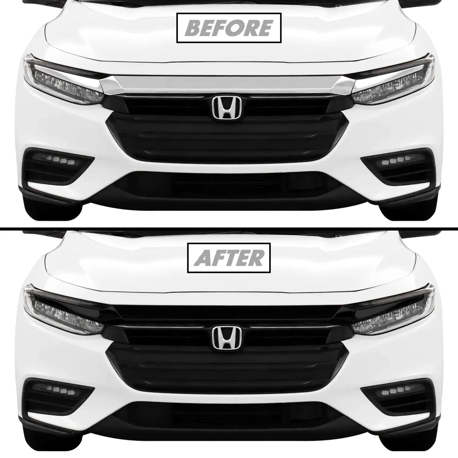 2019-2022 Honda Insight | Front Grill Trim Chrome Delete PreCut Vinyl Wrap