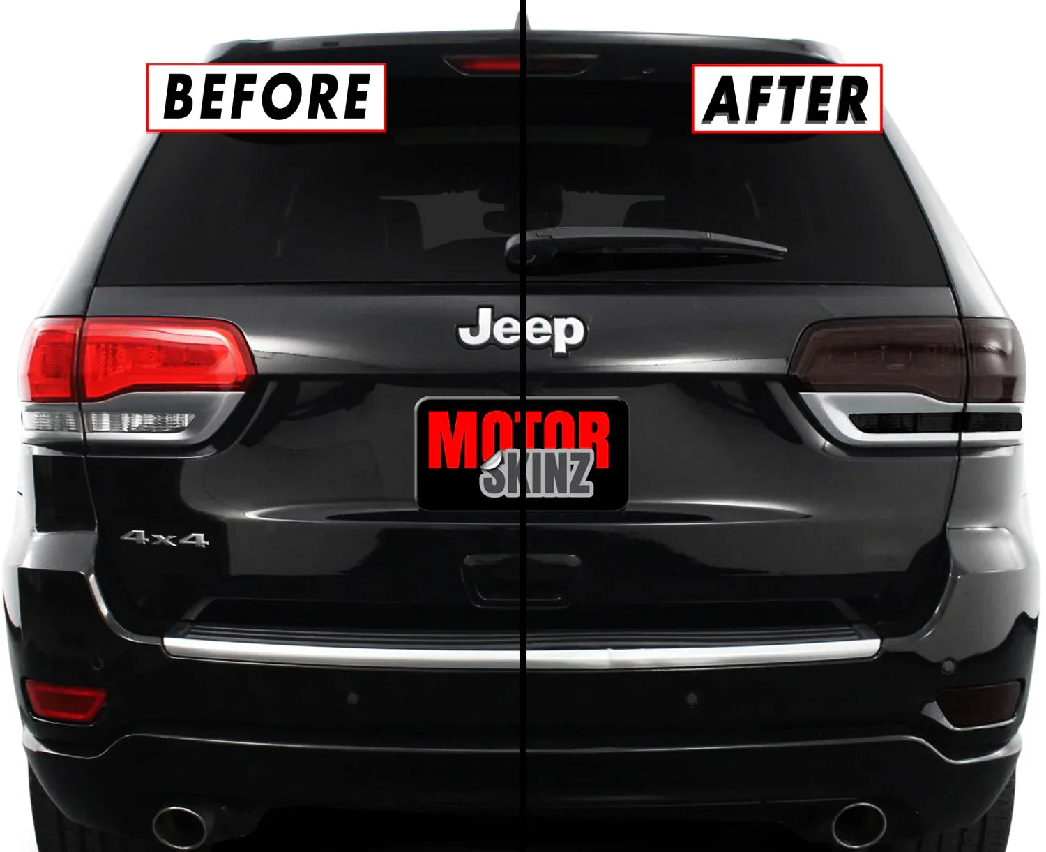 thumbnail image 2 of Smoke Tail Light Pre-Cut Tint Overlays For 2021-2025 Jeep Grand Cherokee L – 3rd Rear 2 of 2