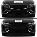 2020-2026 Cadillac CT4 | Front Grill Trim Chrome Delete PreCut Vinyl Wrap