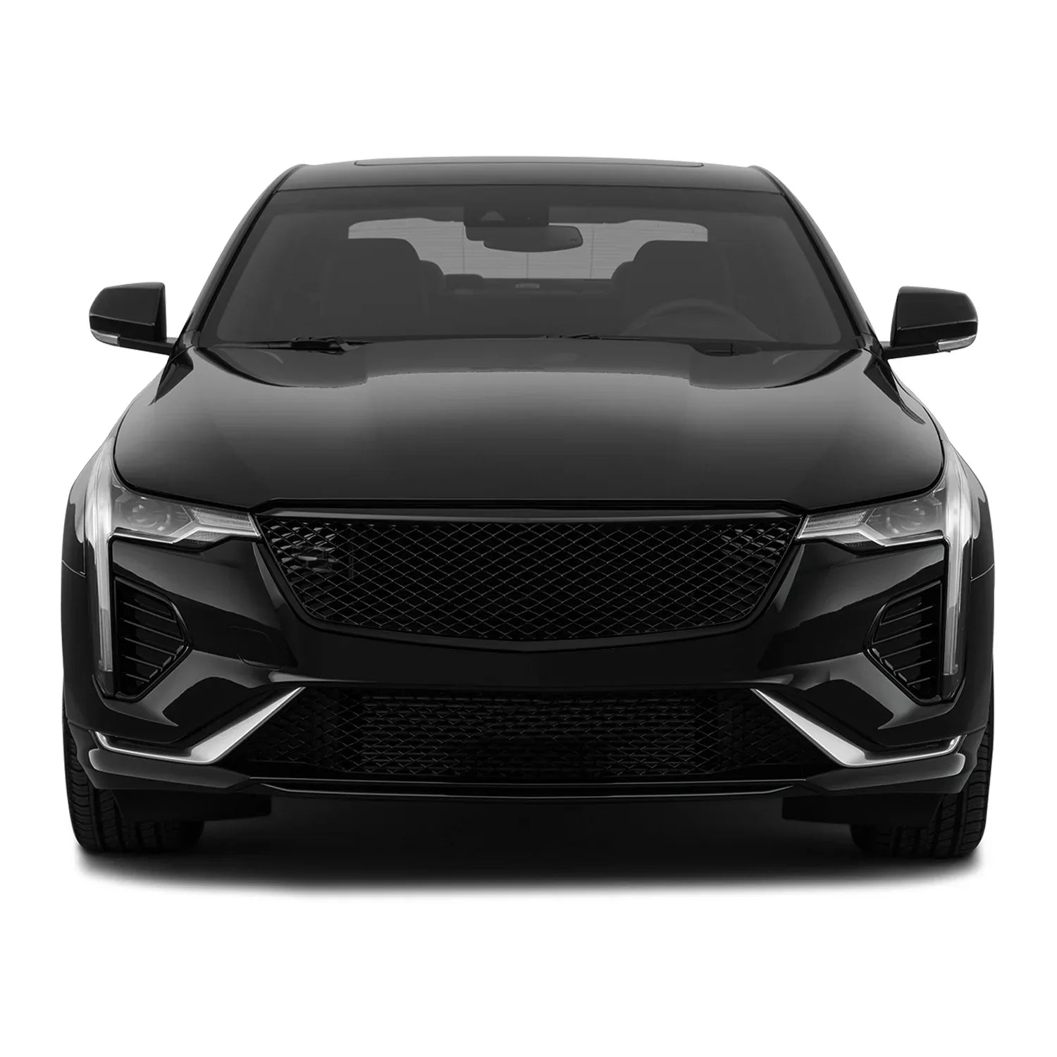 2020-2026 Cadillac CT4 | Front Grill Trim Chrome Delete PreCut Vinyl Wrap