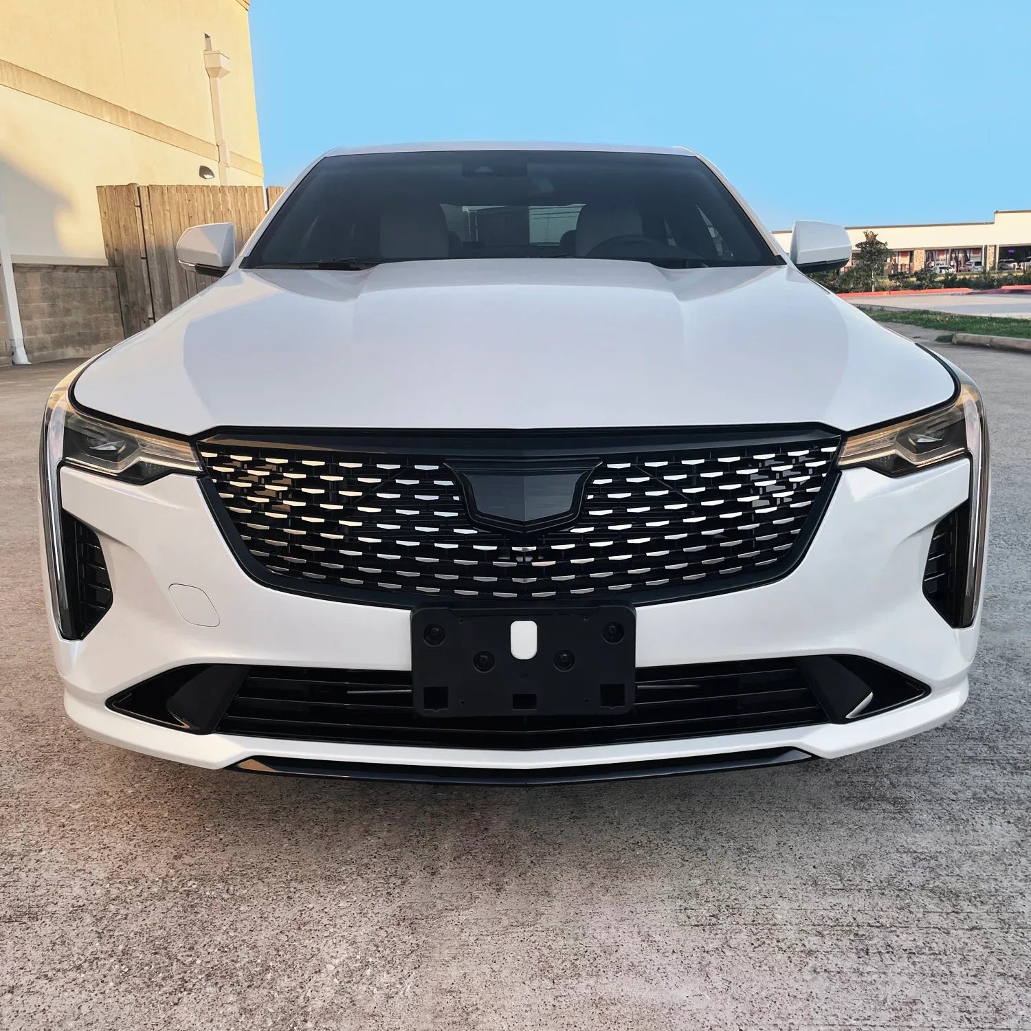 2020-2026 Cadillac CT4 | Front Grill Trim Chrome Delete PreCut Vinyl Wrap