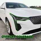 2020-2023 Cadillac CT4 | Headlight PreCut Tint Overlays