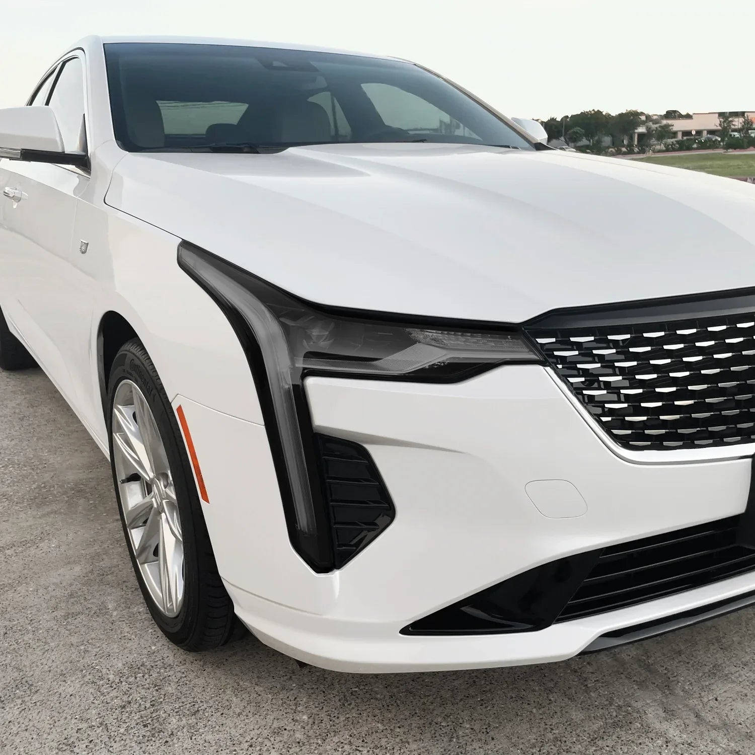 2020-2023 Cadillac CT4 | Headlight PreCut Tint Overlays