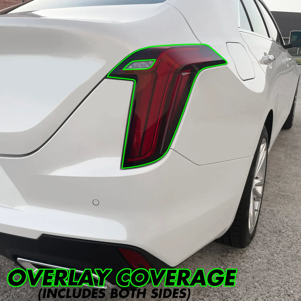 2020-2026 Cadillac CT4 | Tail Light Reverse Cutout PreCut Tint Overlays