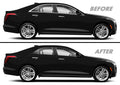 2020-2026 Cadillac CT4 | Window Trim Chrome Delete PreCut Vinyl Wrap