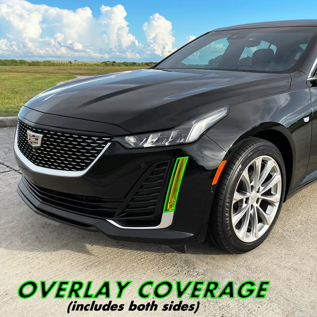 2020-2024 Cadillac CT5 | Fog Light & Turn Signal PreCut Tint Overlays