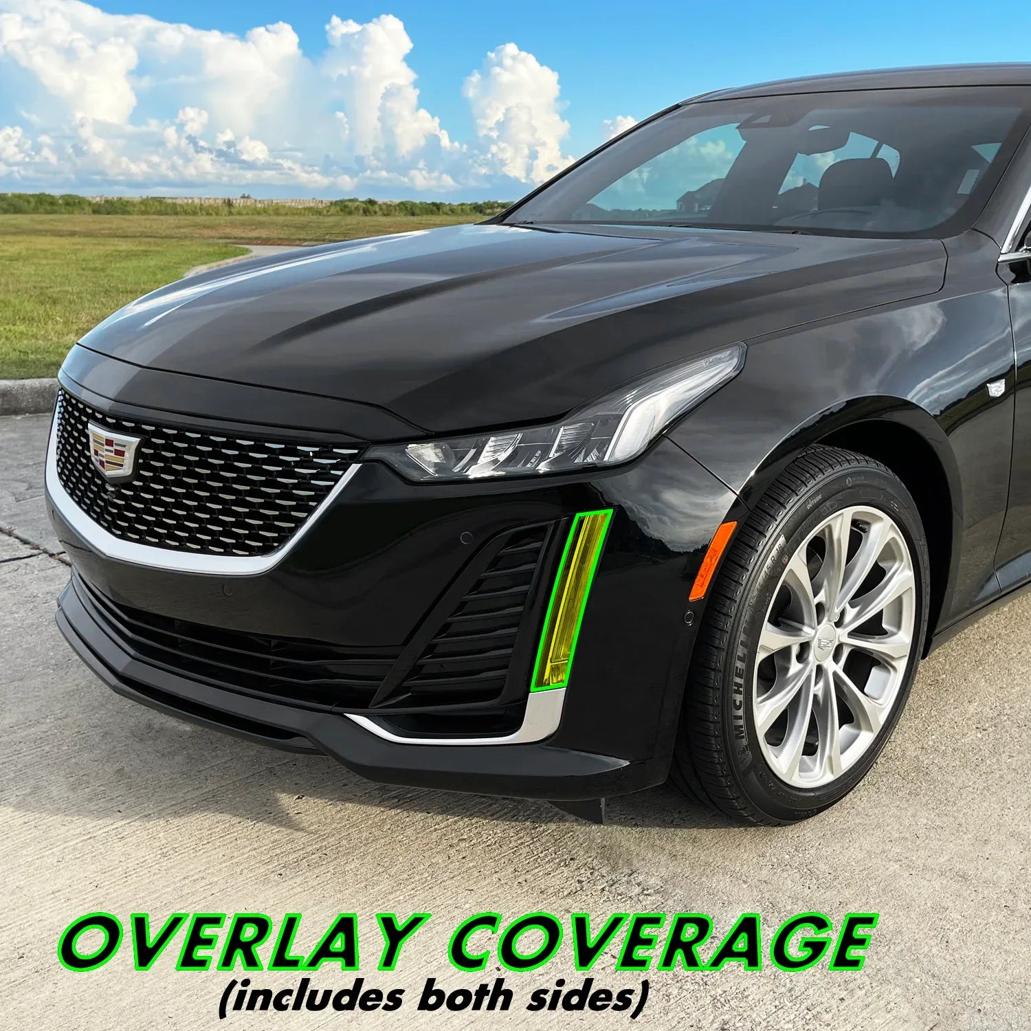 2020-2024 Cadillac CT5 | Fog Light & Turn Signal PreCut Tint Overlays