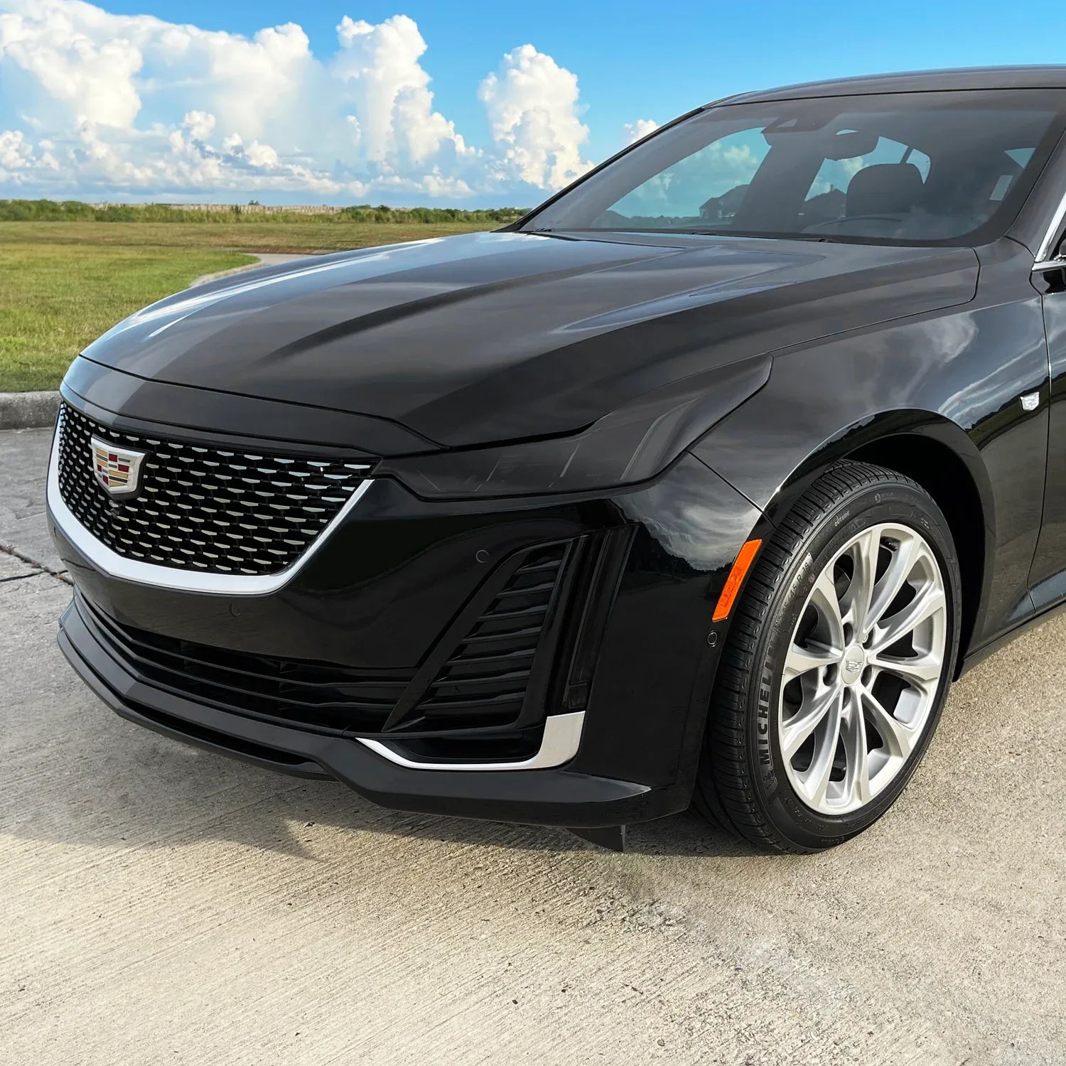 2020-2024 Cadillac CT5 | Headlight PreCut Tint Overlays