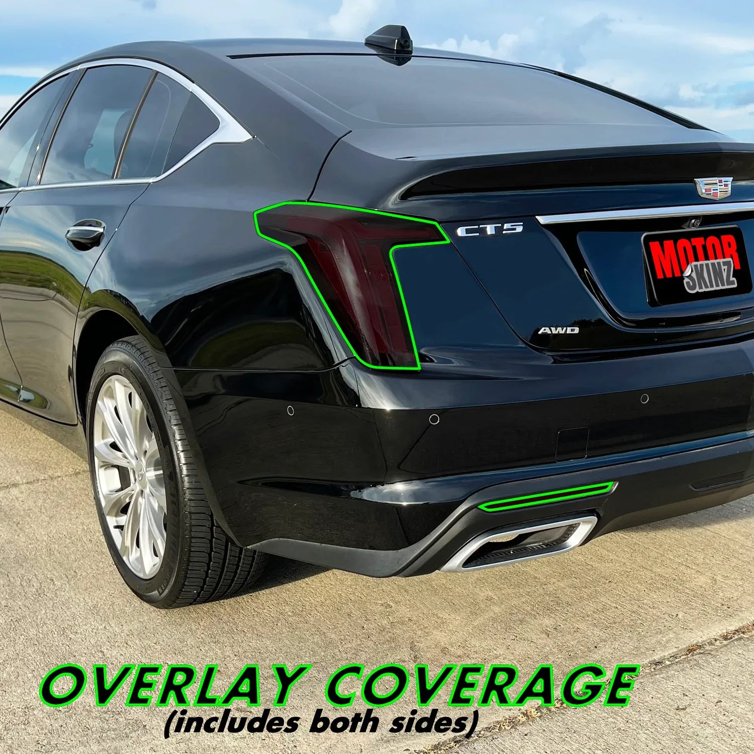 2020-2026 Cadillac CT5 | Tail Light PreCut Tint Overlays