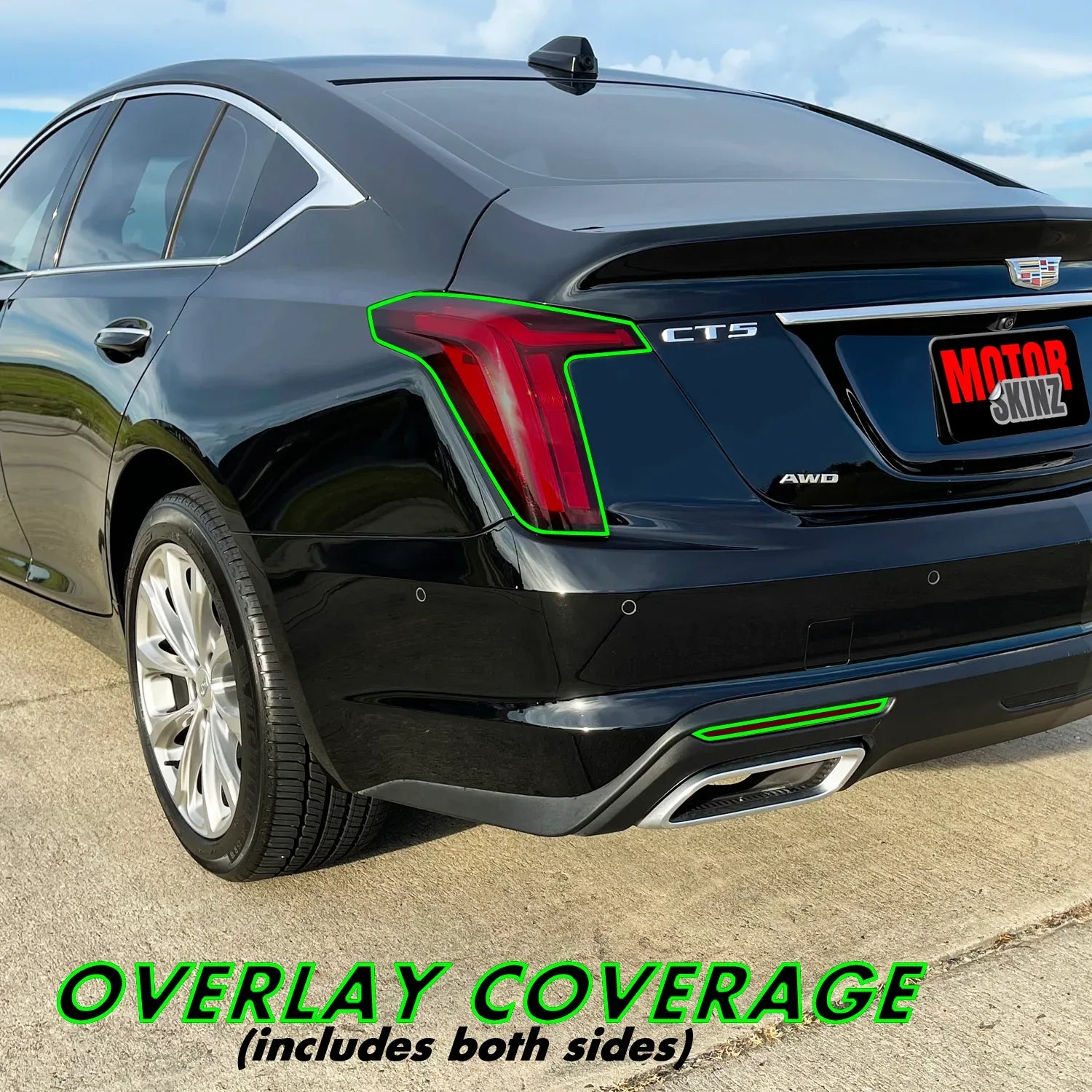 2020-2026 Cadillac CT5 | Tail Light PreCut Tint Overlays