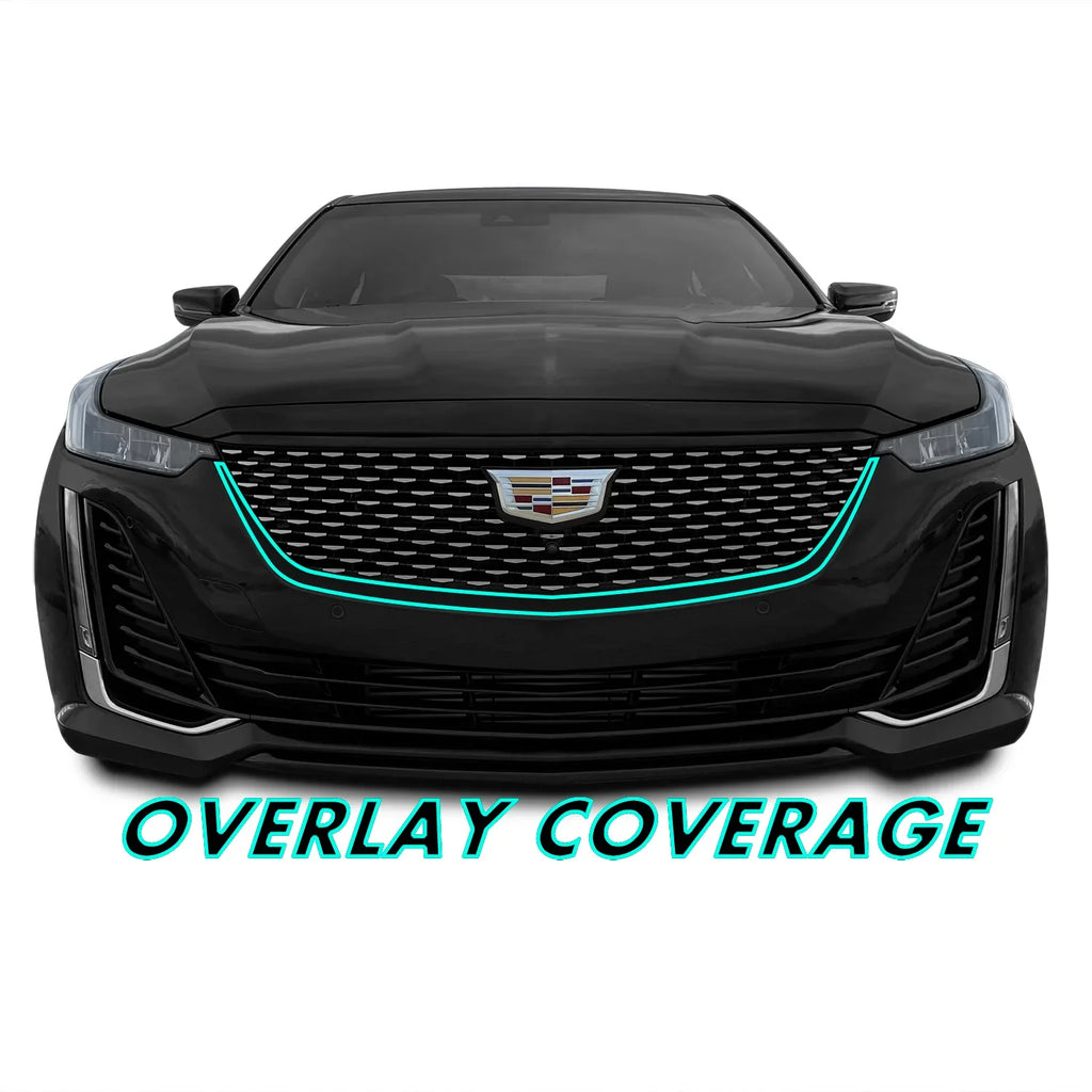 2020-2026 Cadillac CT5 | Front Grill Trim Chrome Delete PreCut Vinyl Wrap