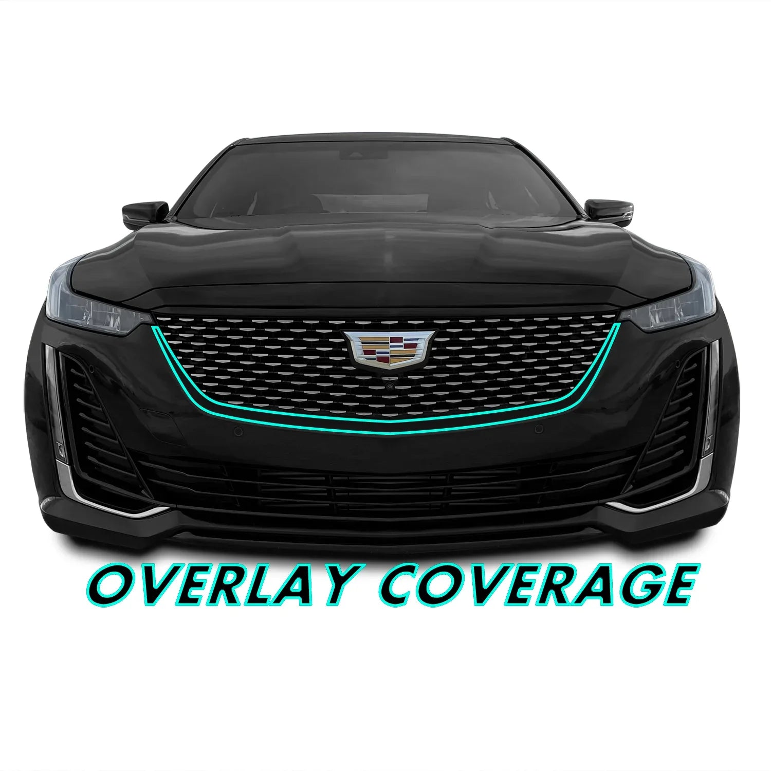 2020-2026 Cadillac CT5 | Front Grill Trim Chrome Delete PreCut Vinyl Wrap