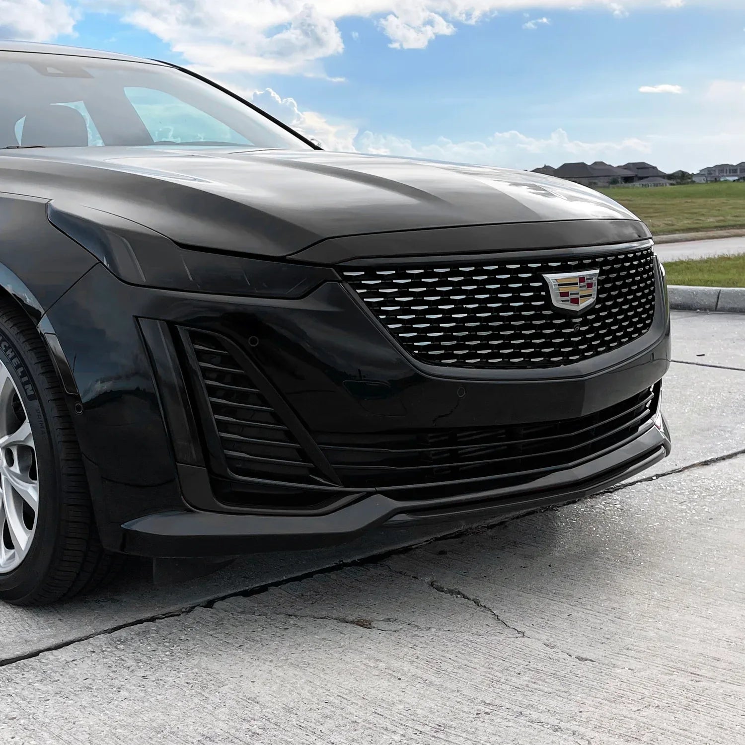 2020-2026 Cadillac CT5 | Front Grill Trim Chrome Delete PreCut Vinyl Wrap
