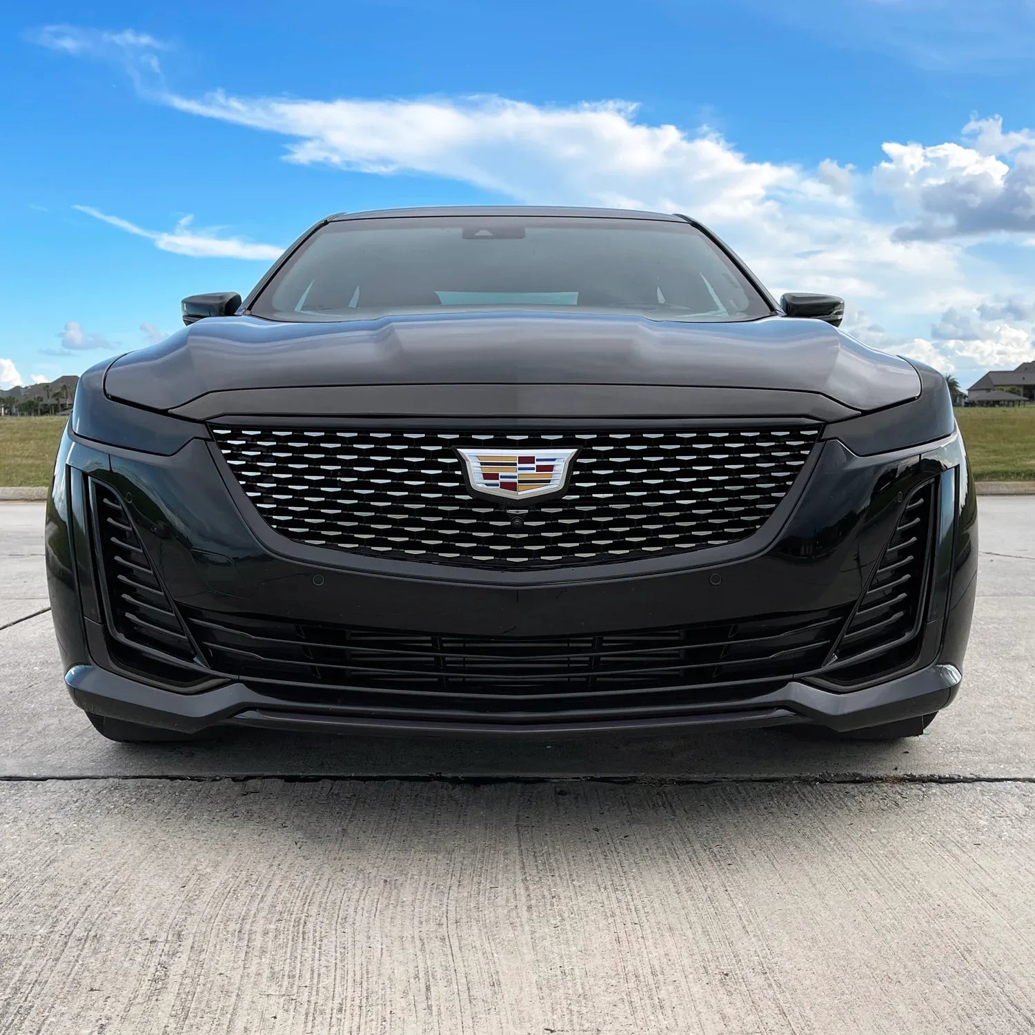 2020-2026 Cadillac CT5 | Front Grill Trim Chrome Delete PreCut Vinyl Wrap