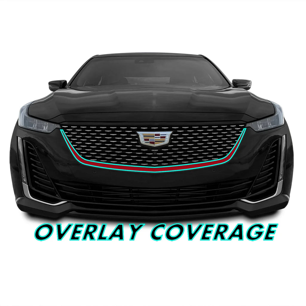 2020-2026 Cadillac CT5 | Front Grill Trim Chrome Delete PreCut Vinyl Wrap