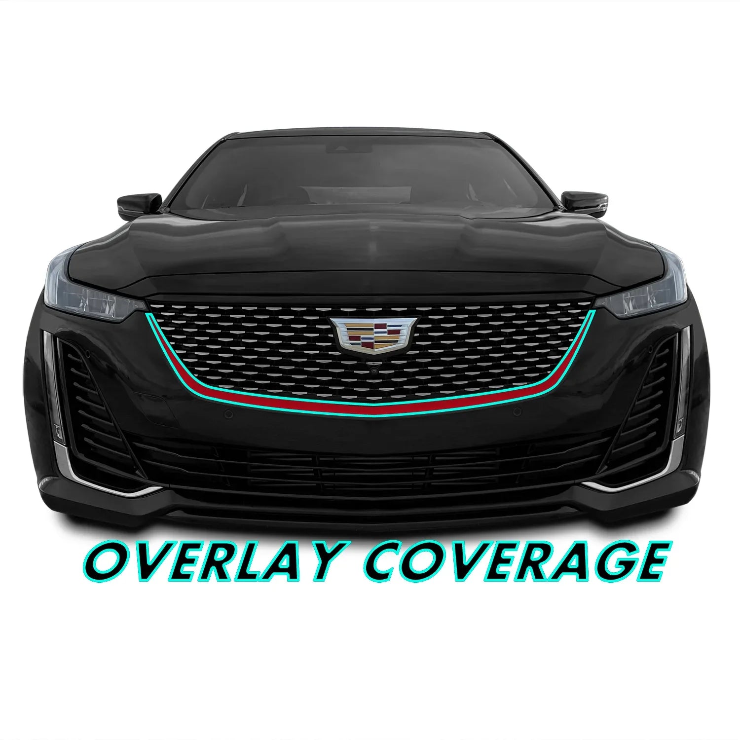 2020-2026 Cadillac CT5 | Front Grill Trim Chrome Delete PreCut Vinyl Wrap