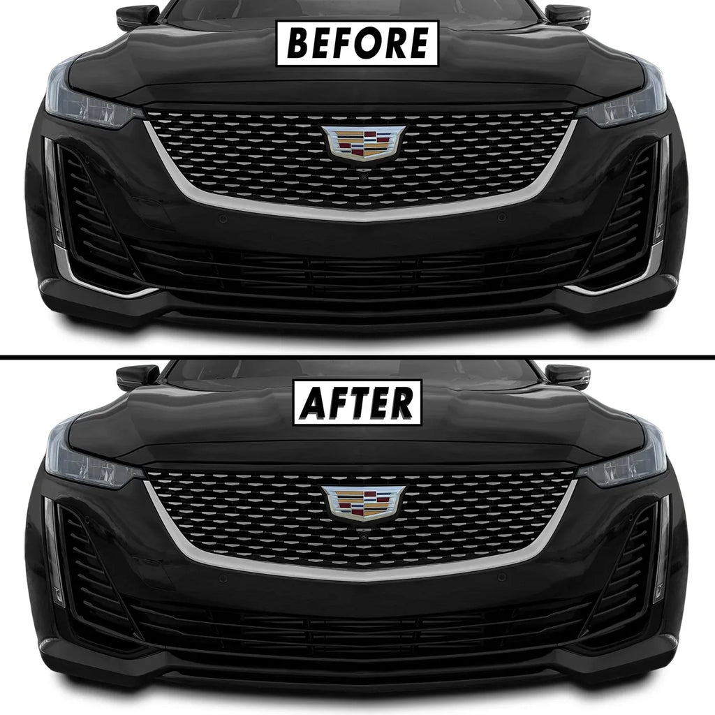2020-2024 Cadillac CT5 | Fog Light Trim Chrome Delete PreCut Vinyl Wrap
