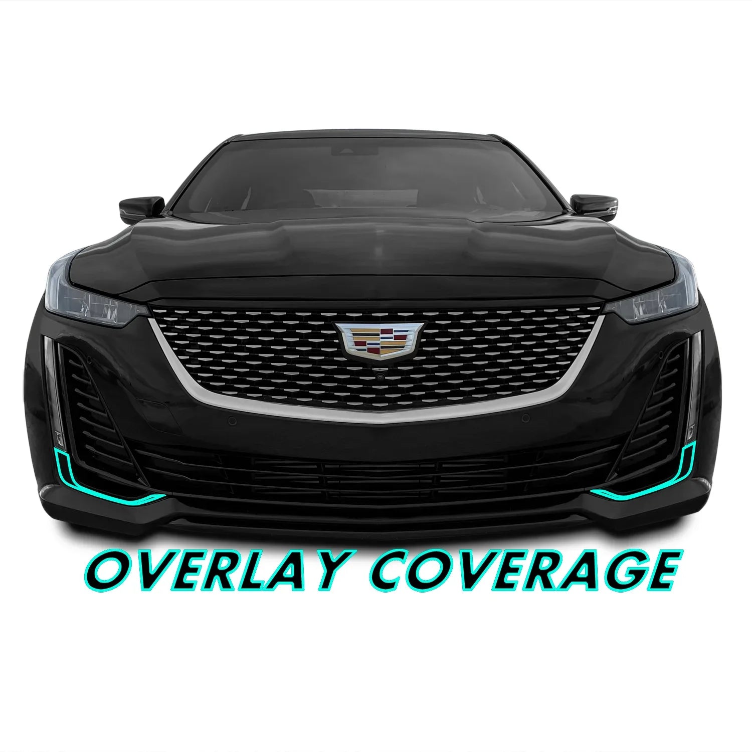 2020-2024 Cadillac CT5 | Fog Light Trim Chrome Delete PreCut Vinyl Wrap
