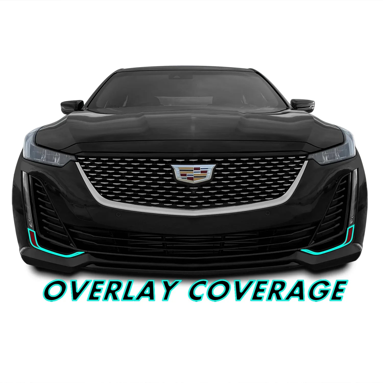 2020-2024 Cadillac CT5 | Fog Light Trim Chrome Delete PreCut Vinyl Wrap