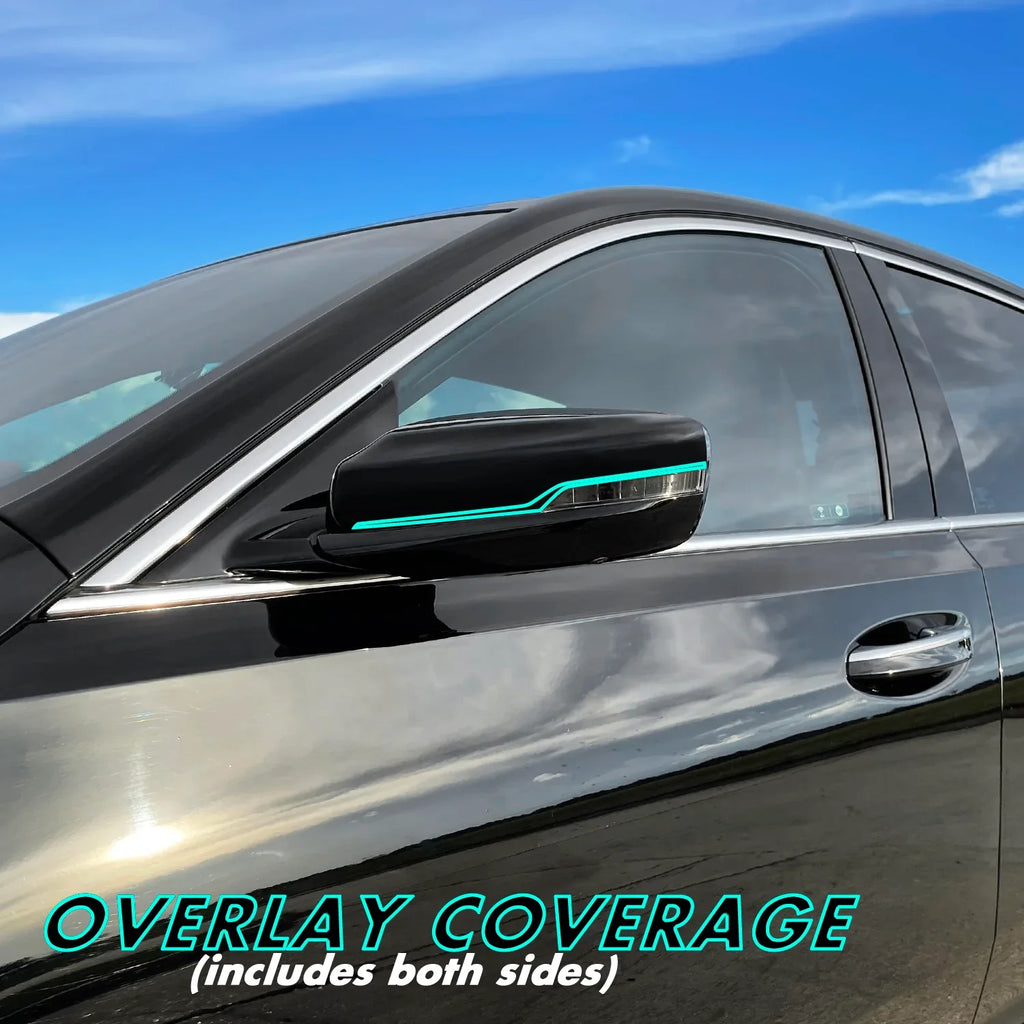 2020-2026 Cadillac CT5 | Mirror Trim Chrome Delete PreCut Vinyl Wrap
