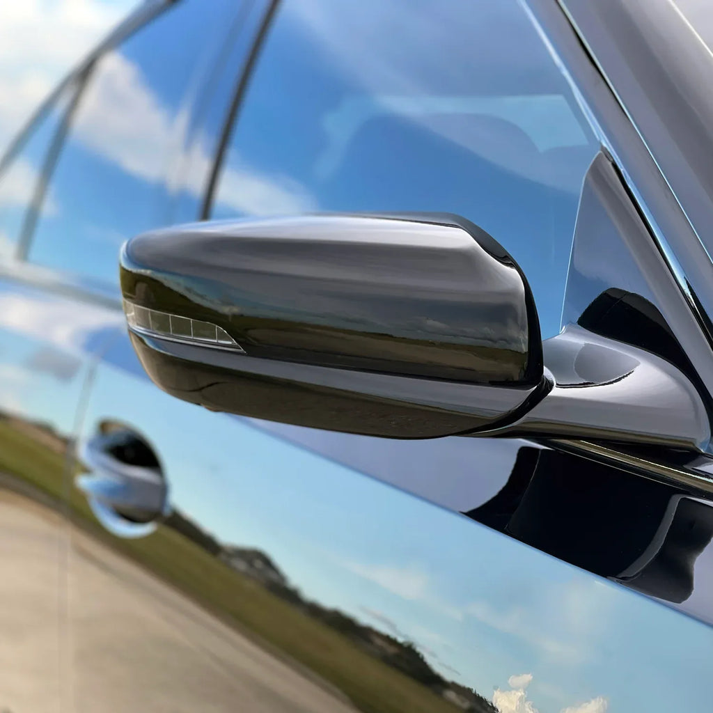 2020-2026 Cadillac CT5 | Mirror Trim Chrome Delete PreCut Vinyl Wrap