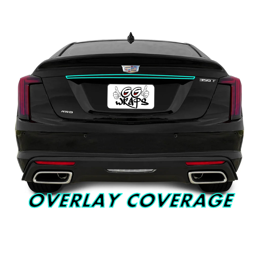 2020-2026 Cadillac CT5 | Rear Trunk Trim Chrome Delete PreCut Vinyl Wrap