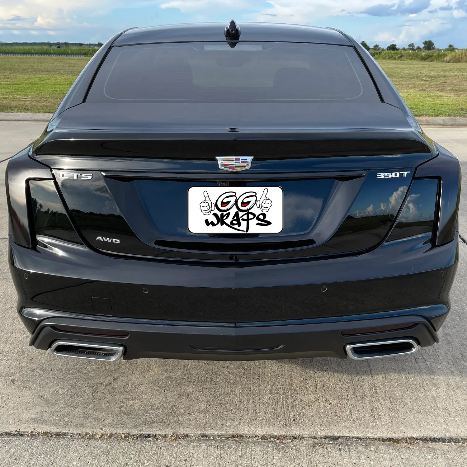 2020-2026 Cadillac CT5 | Rear Trunk Trim Chrome Delete PreCut Vinyl Wrap