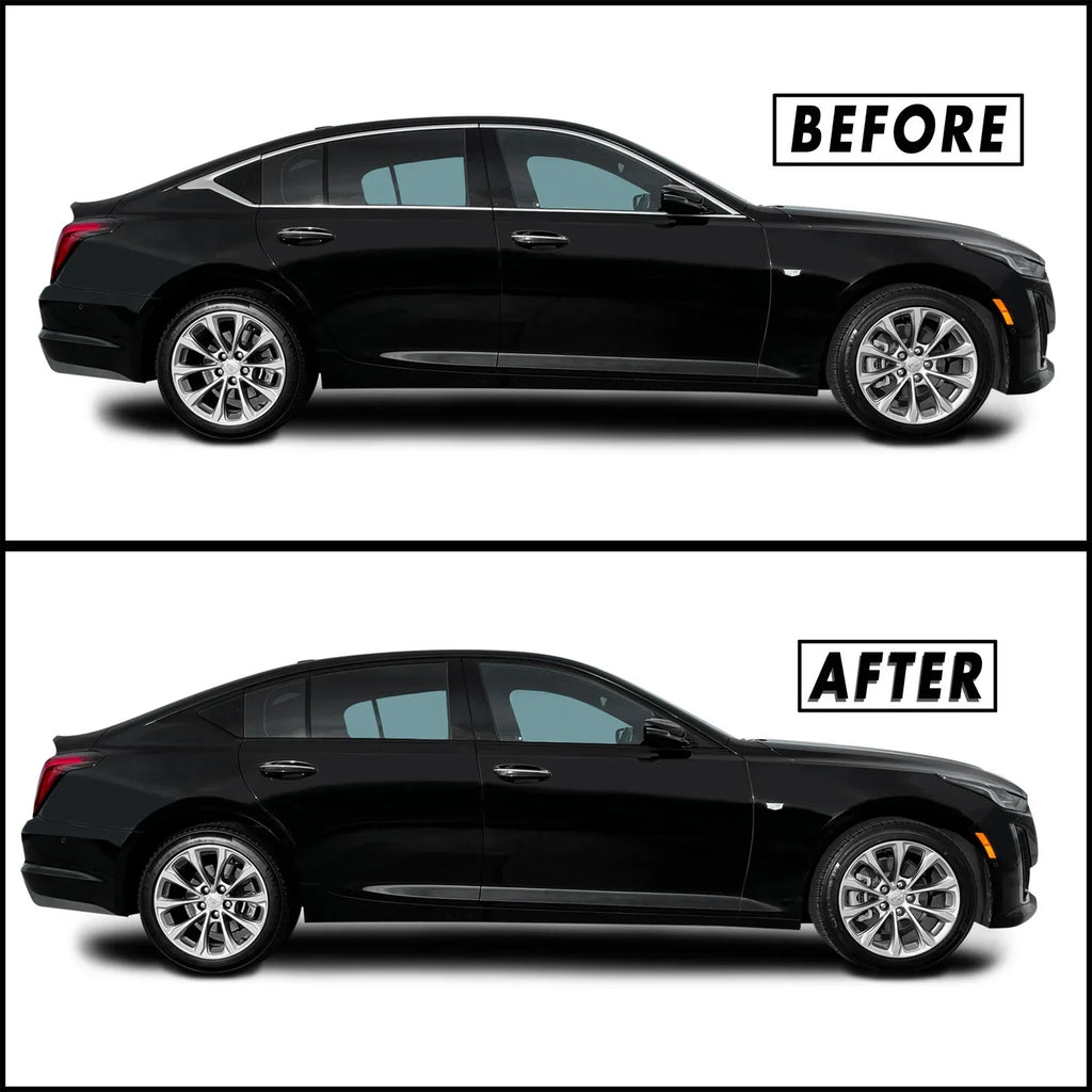 2020-2026 Cadillac CT5 | Window Trim Chrome Delete PreCut Vinyl Wrap