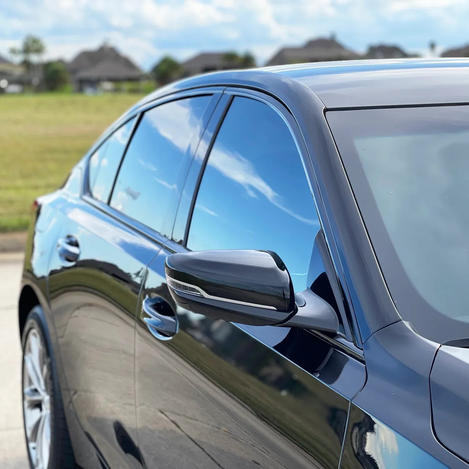 2020-2026 Cadillac CT5 | Window Trim Chrome Delete PreCut Vinyl Wrap