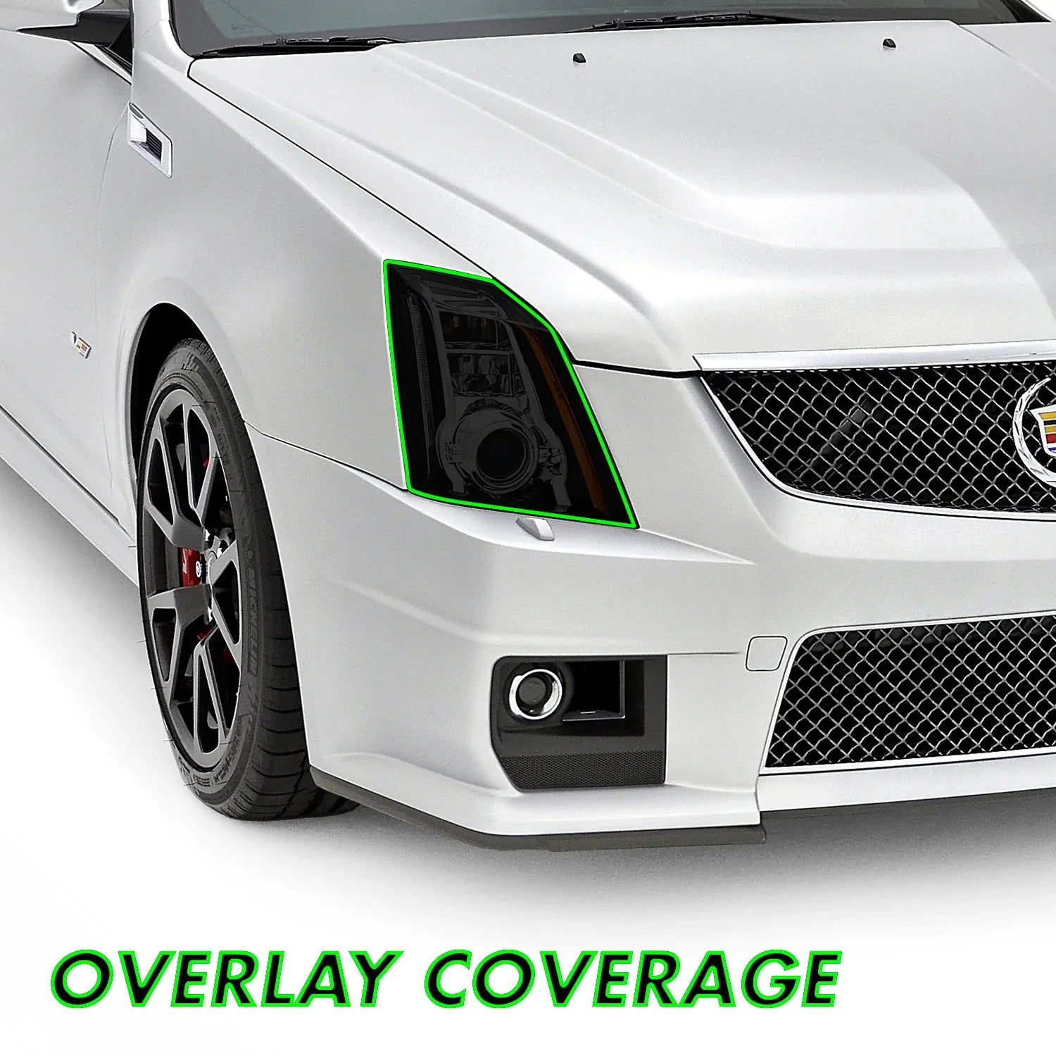 2008-2014 Cadillac CTS | Headlight PreCut Tint Overlays