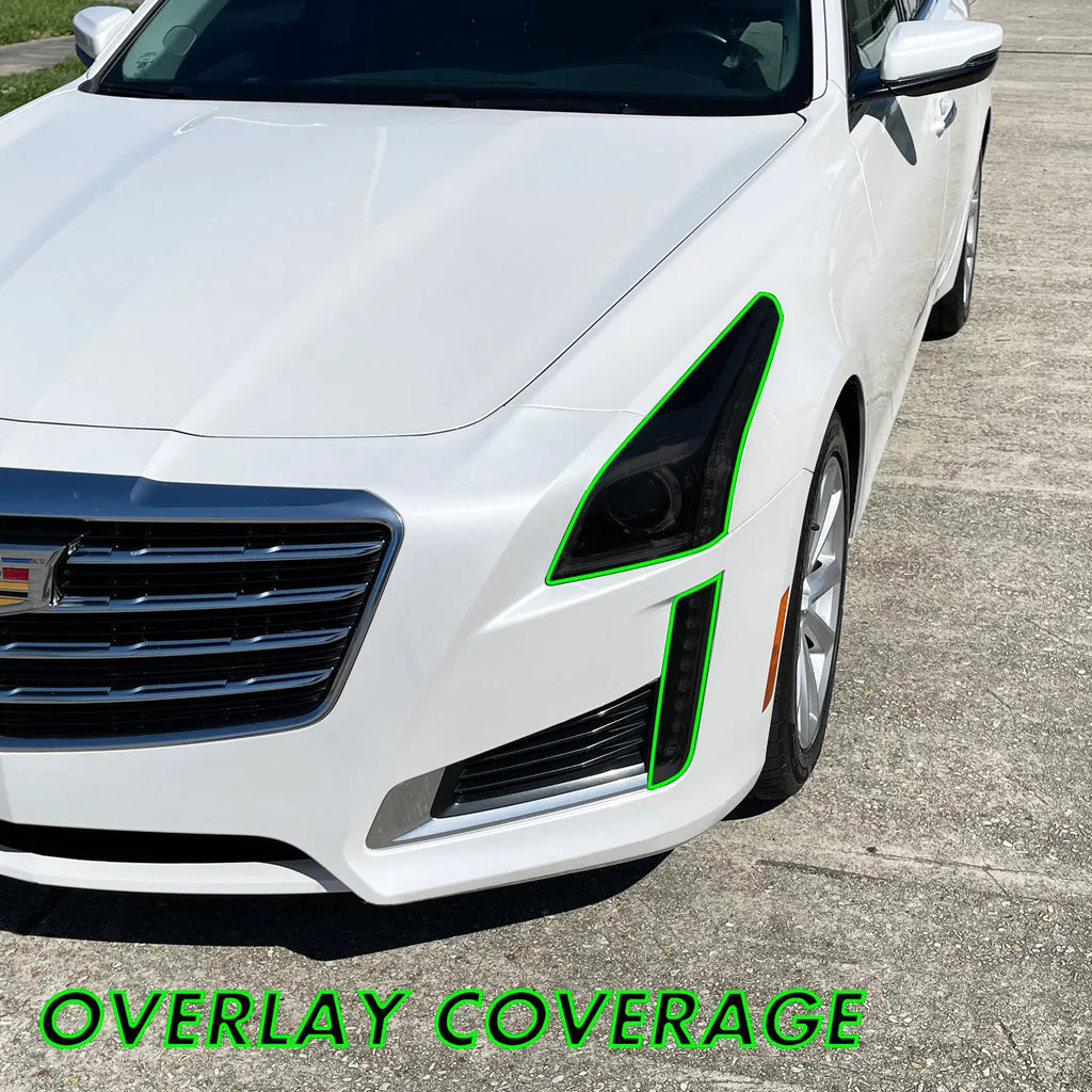2014-2019 Cadillac CTS | Headlight PreCut Tint Overlays